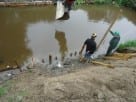 Slootonderhoud - beschoeiing_zetten - Loonbedrijf Schuring & Zn.